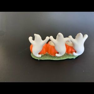 PartyLite Halloween Ghost Trio Pumpkin Tealight Holder P7262 Retired Holiday